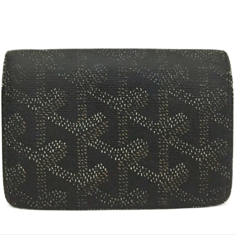 GOYARD BLACK LEATHER CARD CASE WALLET/R5032 - Picture 11 of 11